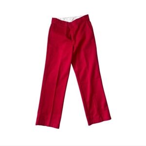 Dickies Women's Straight Leg Pants in Bright Red